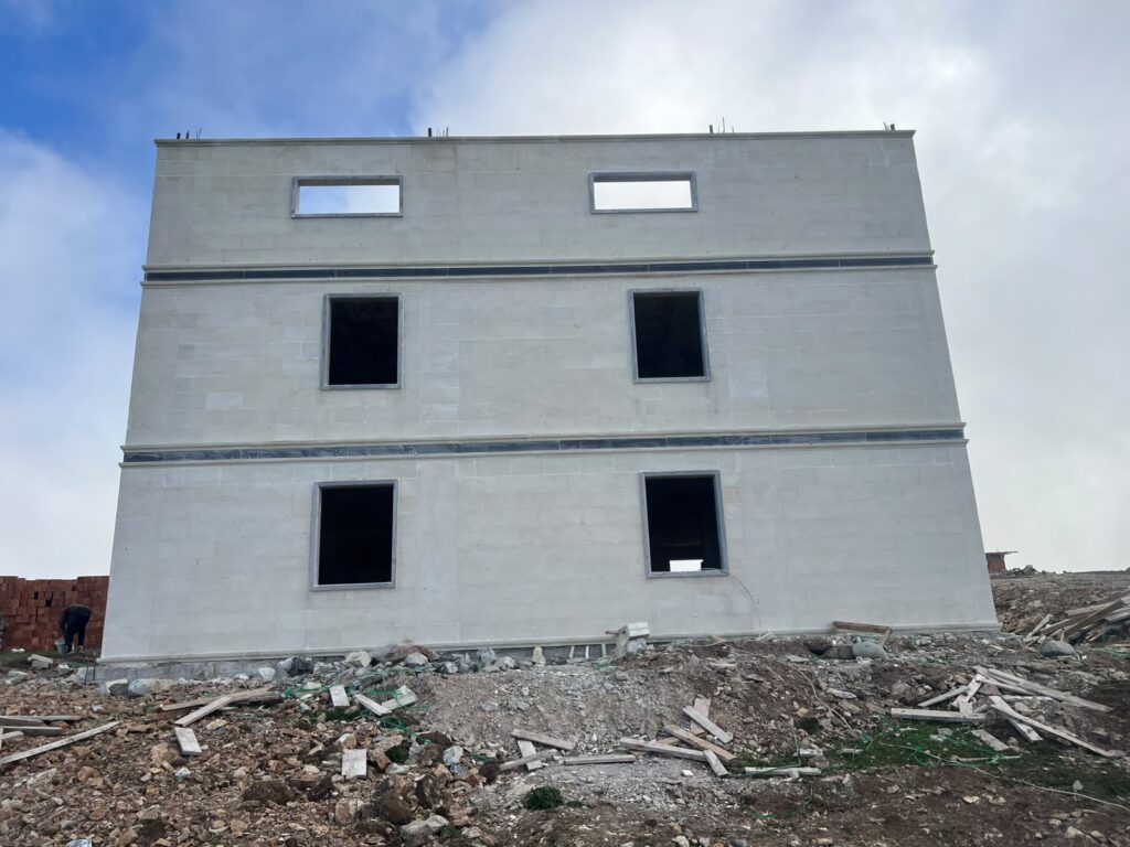 Trabzon White Stone House Construction
